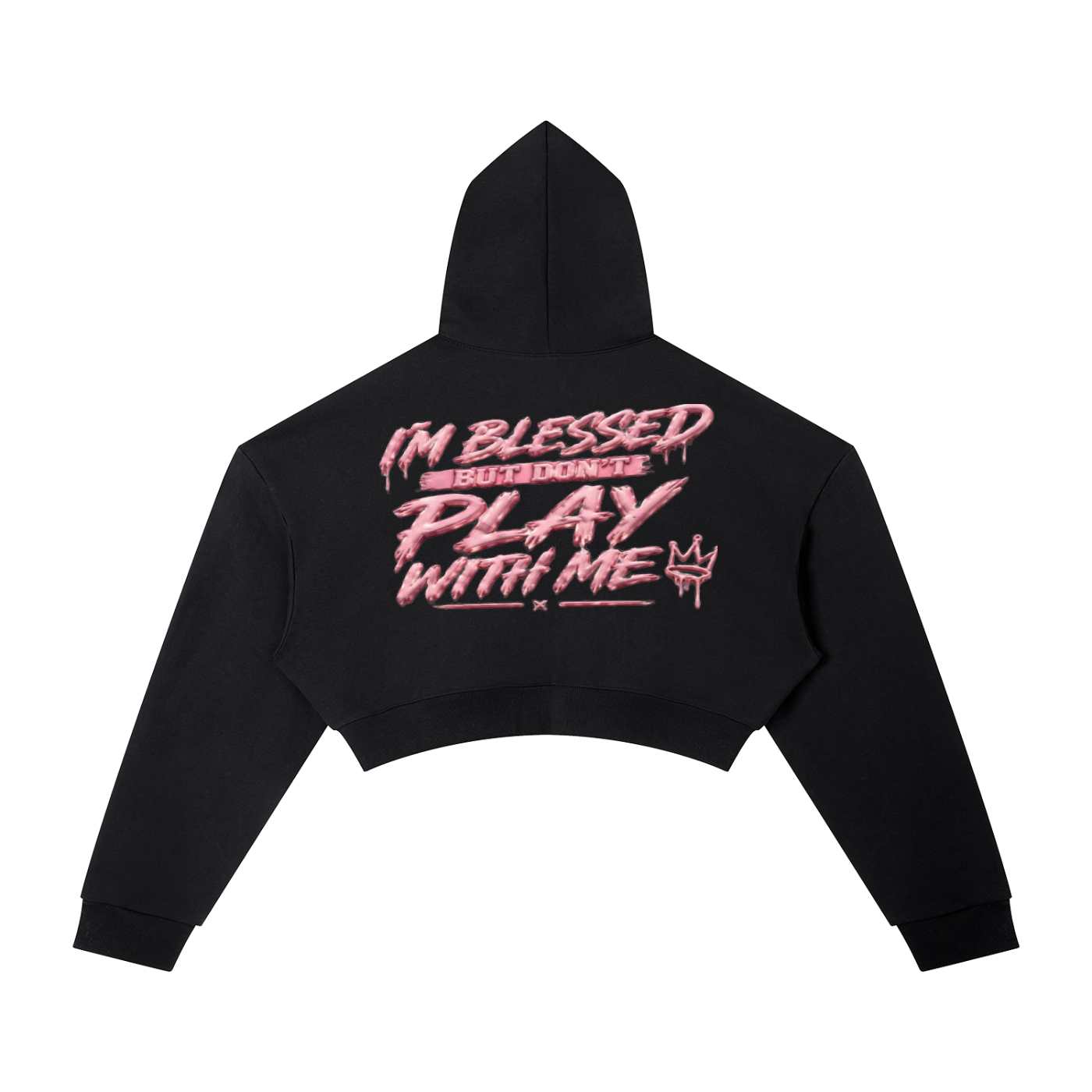 Vintage Saint Cropped Hoodie
