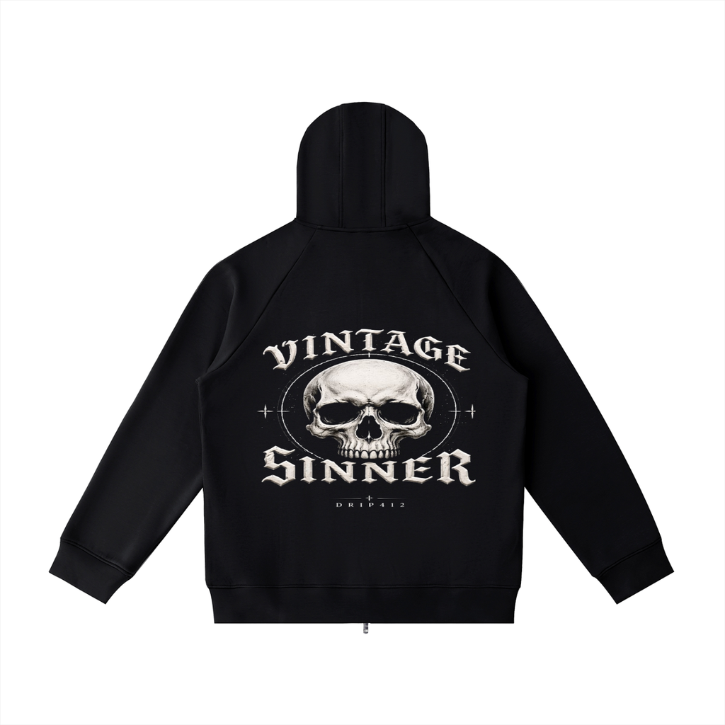 Vintage Sinner Zip Hoodie