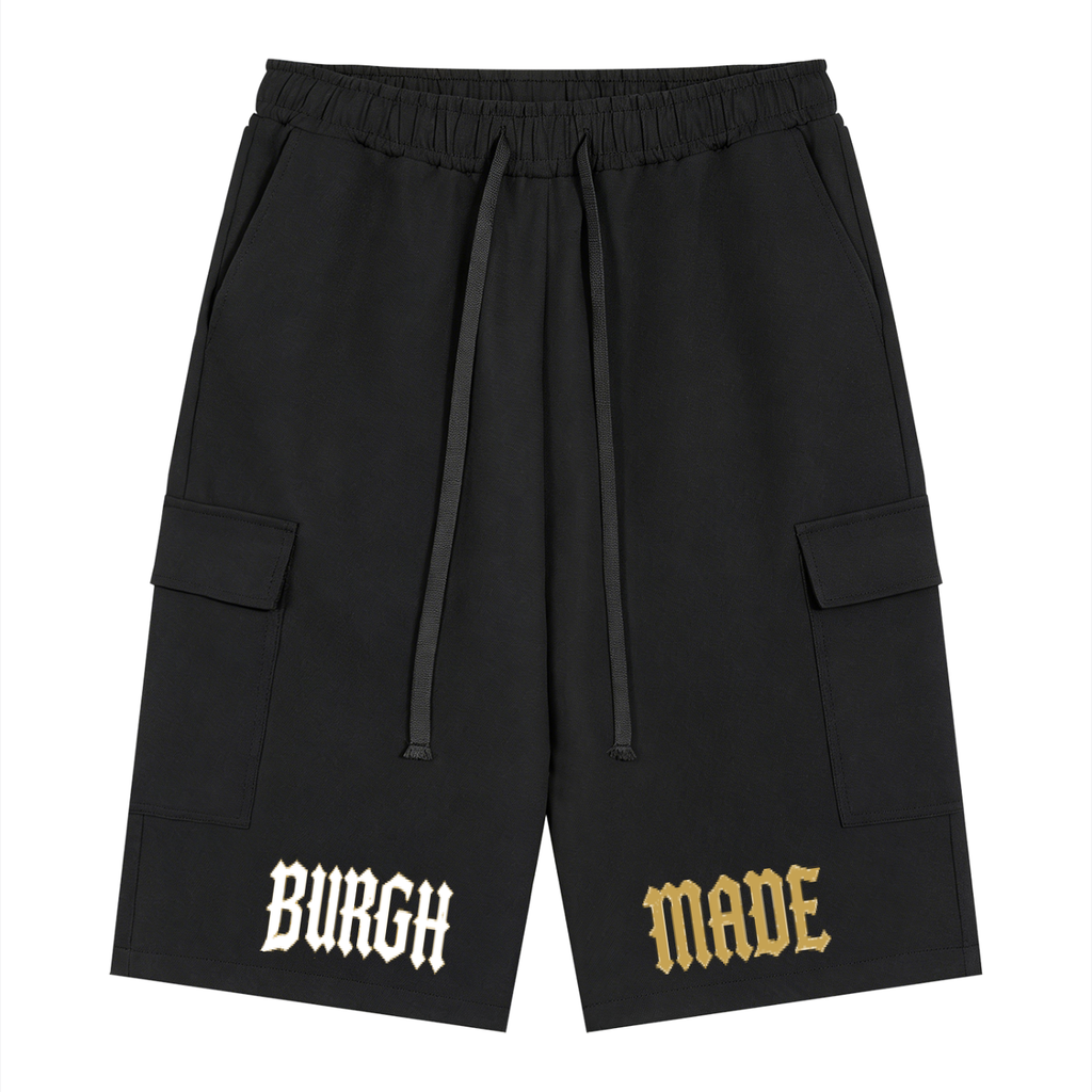 Burgh Made Drawstring Cargo Shorts