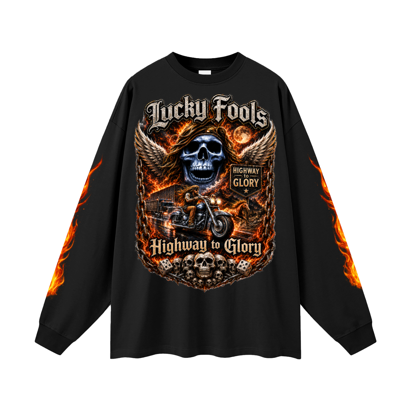 Oversized Unisex Long Sleeve T-Shirt