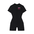 Women's Quarter-Zip Short Sleeve Romper