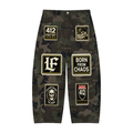 Men’s Camo Barrel Leg Cargo Pants