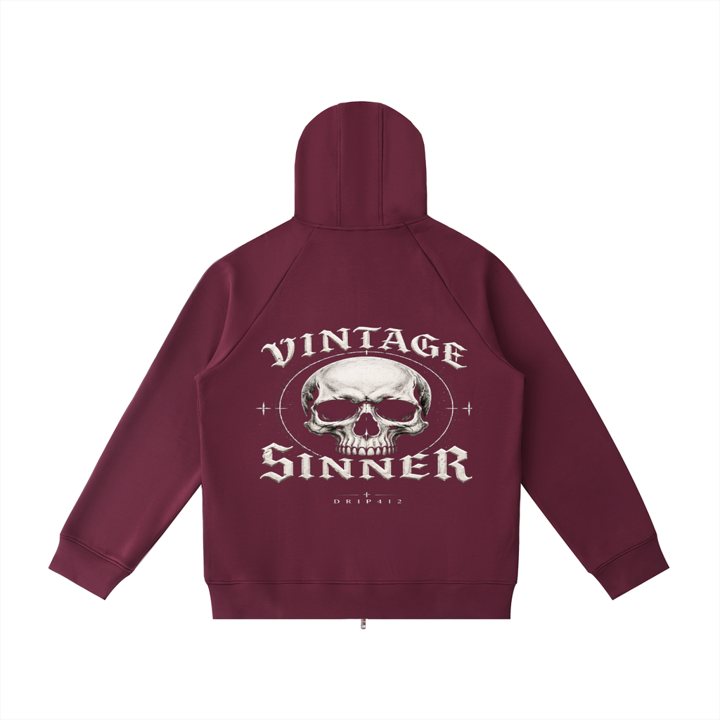 Vintage Sinner Zip Hoodie