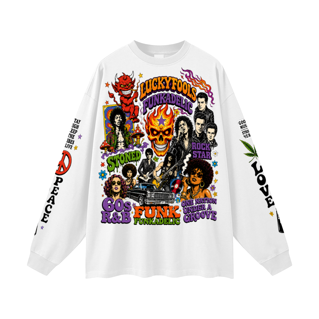 Lucky Fools Oversized Long Sleeve T-Shirt