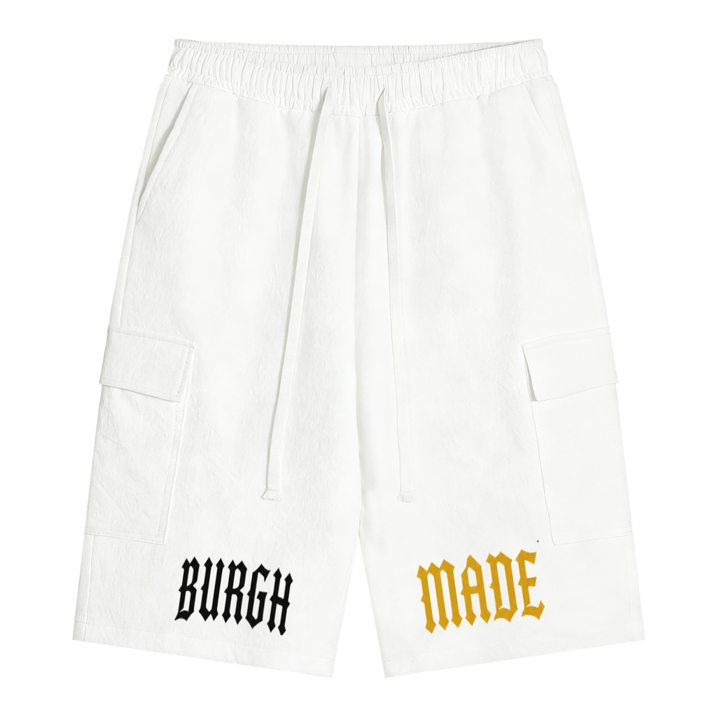 Burgh Made Drawstring Cargo Shorts