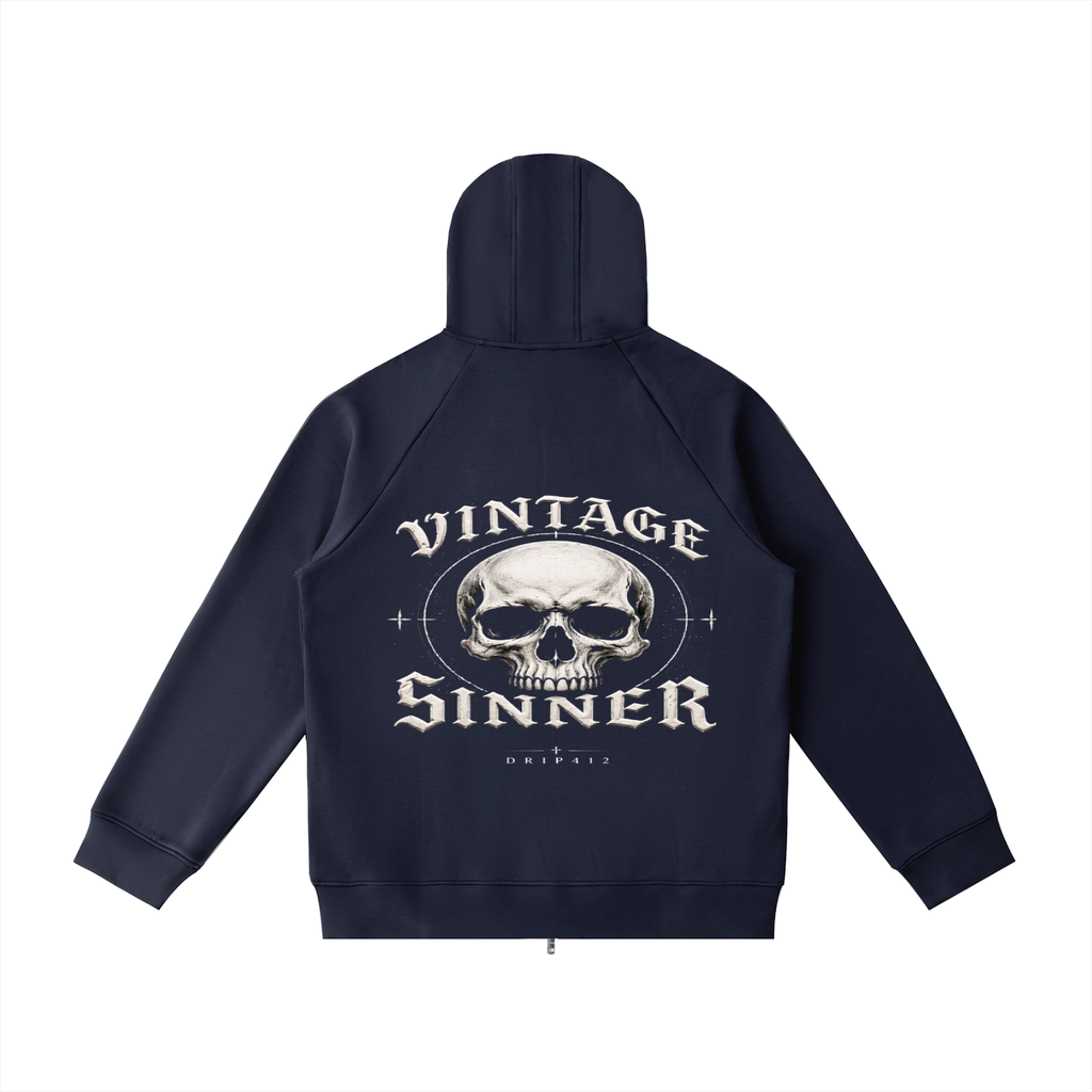 Vintage Sinner Zip Hoodie