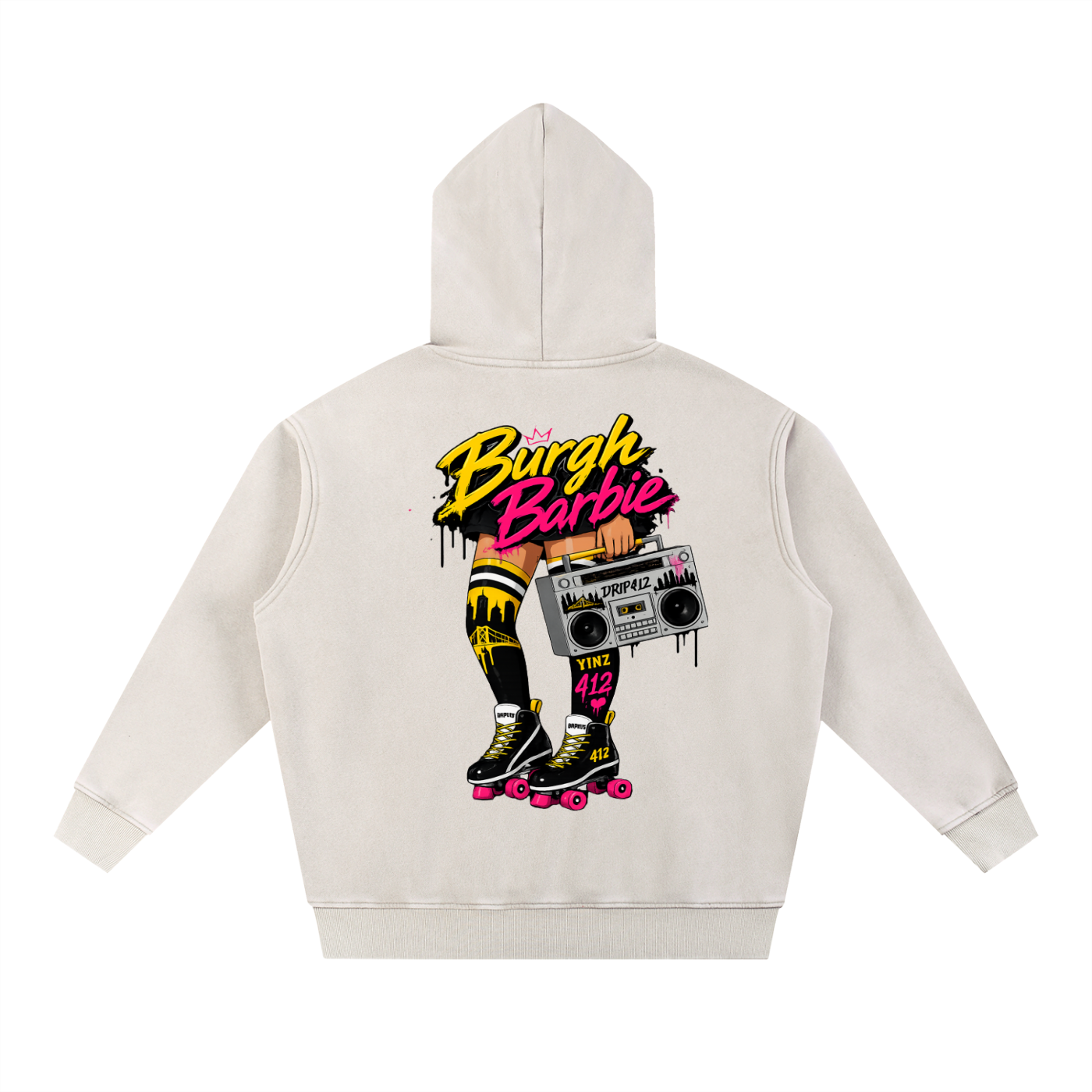 Burgh Barbie Wash Fleece Oversize Hoodie