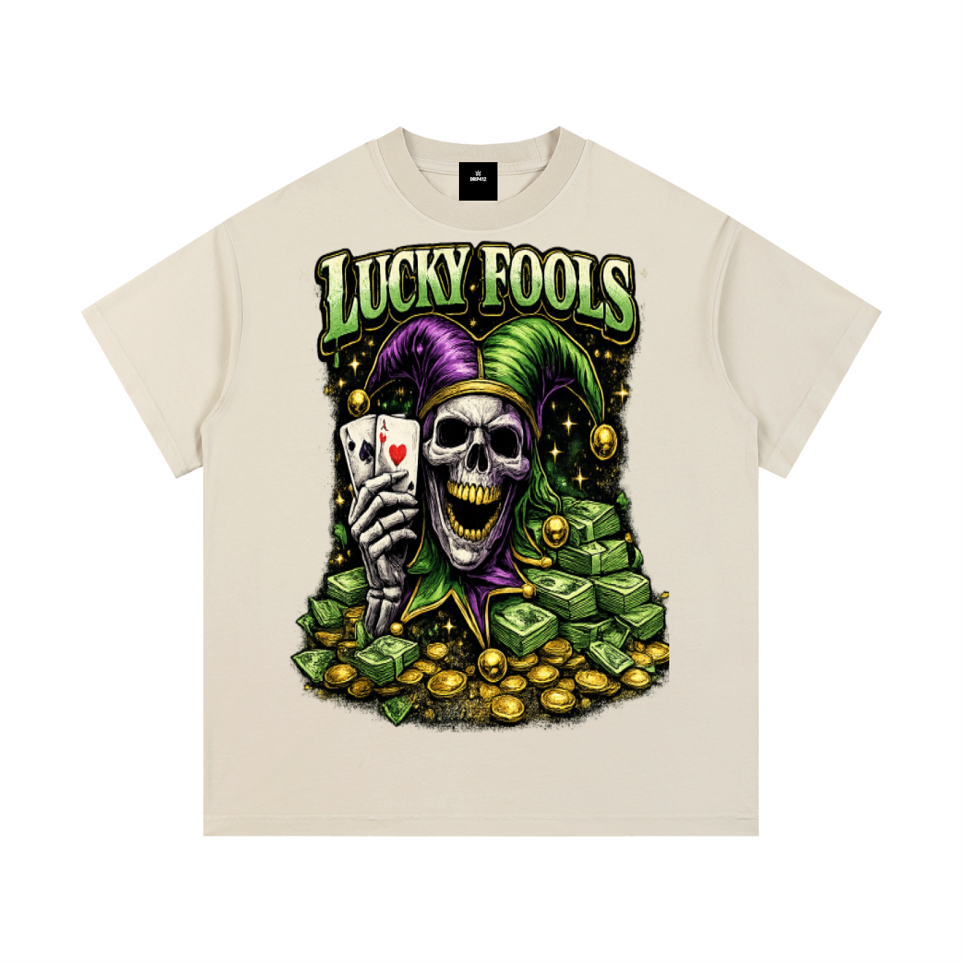 Lucky Fools Washed Graphic T-Shirt