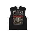 Raw Edge Cotton Tank Top