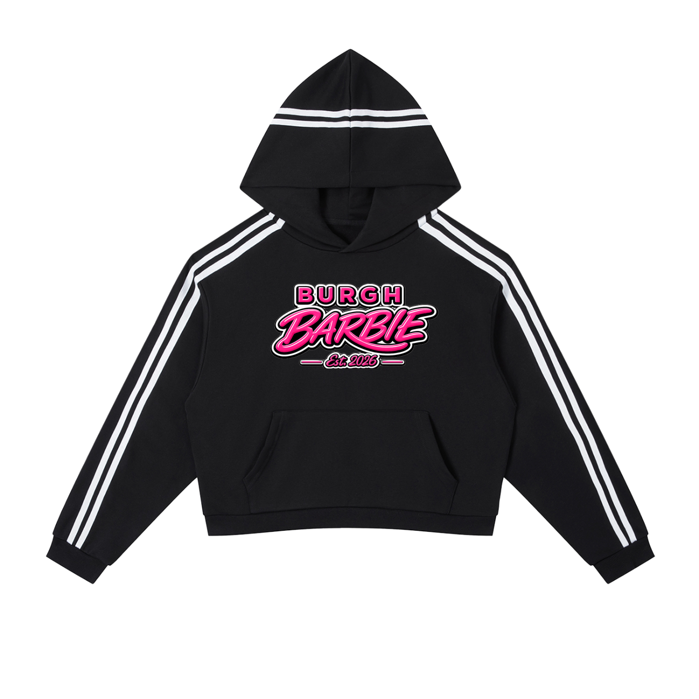 Burgh Barbie Cropped Hoodie