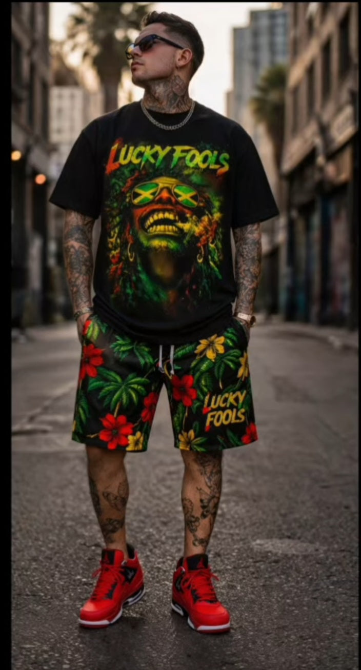 Lucky Fools Graphic T-Shirt